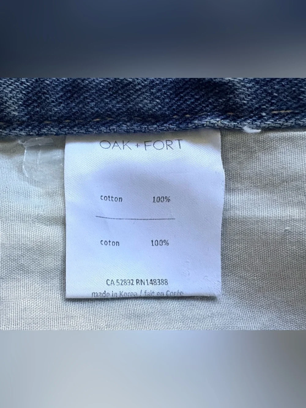 Oak + Fort Wide Leg Jeans - Picture 6 of 6